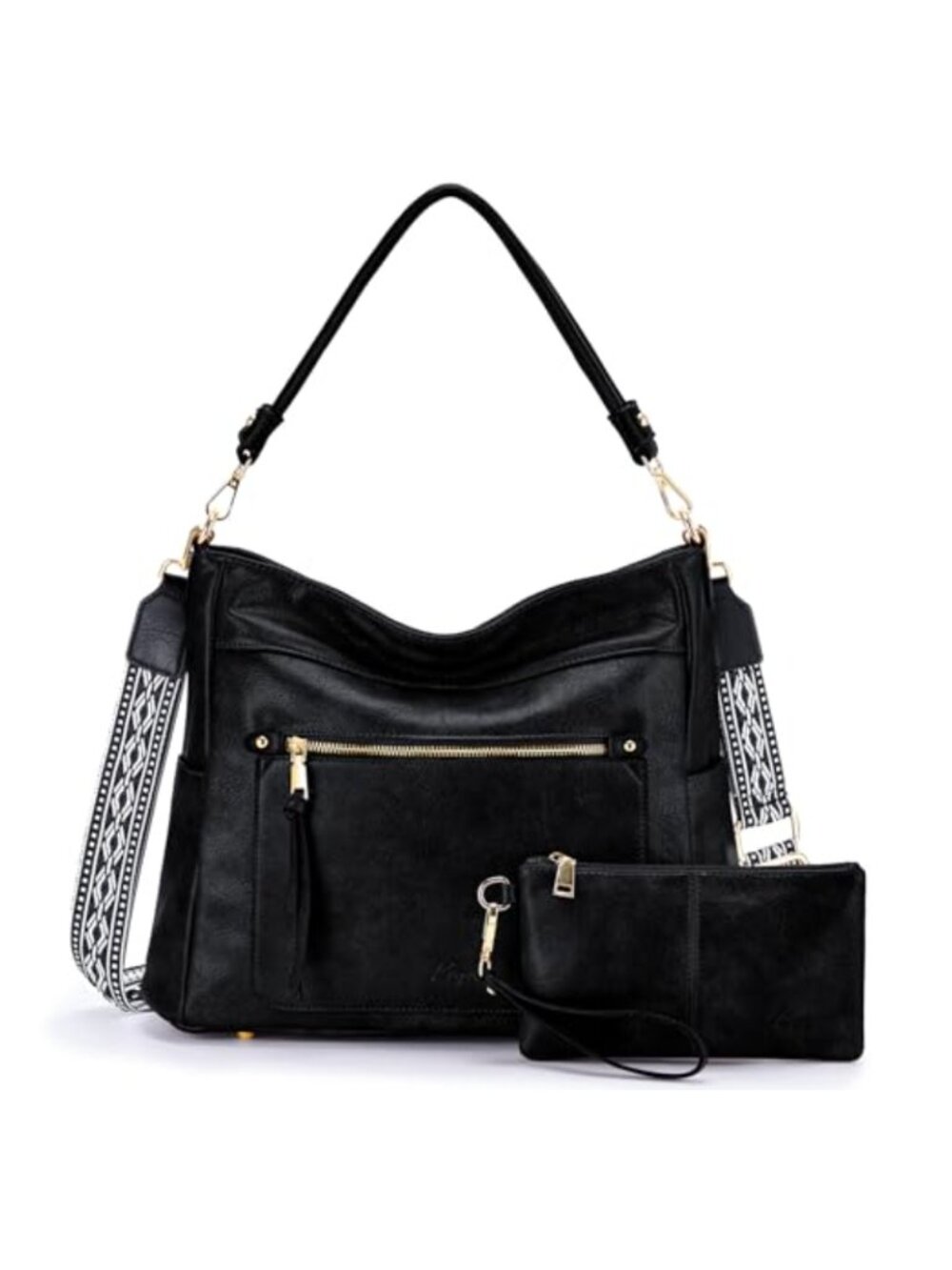 Vegan Leather Hobo Bag Women Crossbody Shoulder Purse Work Travel